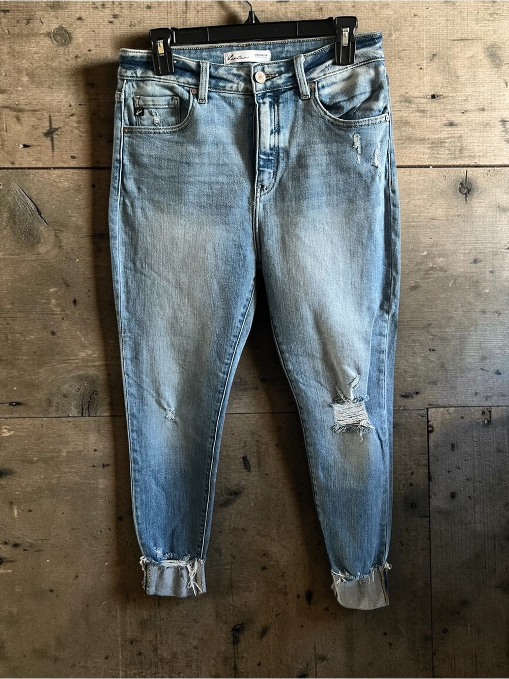 KanCan Light Blue Distressed Boyfriend Jeans